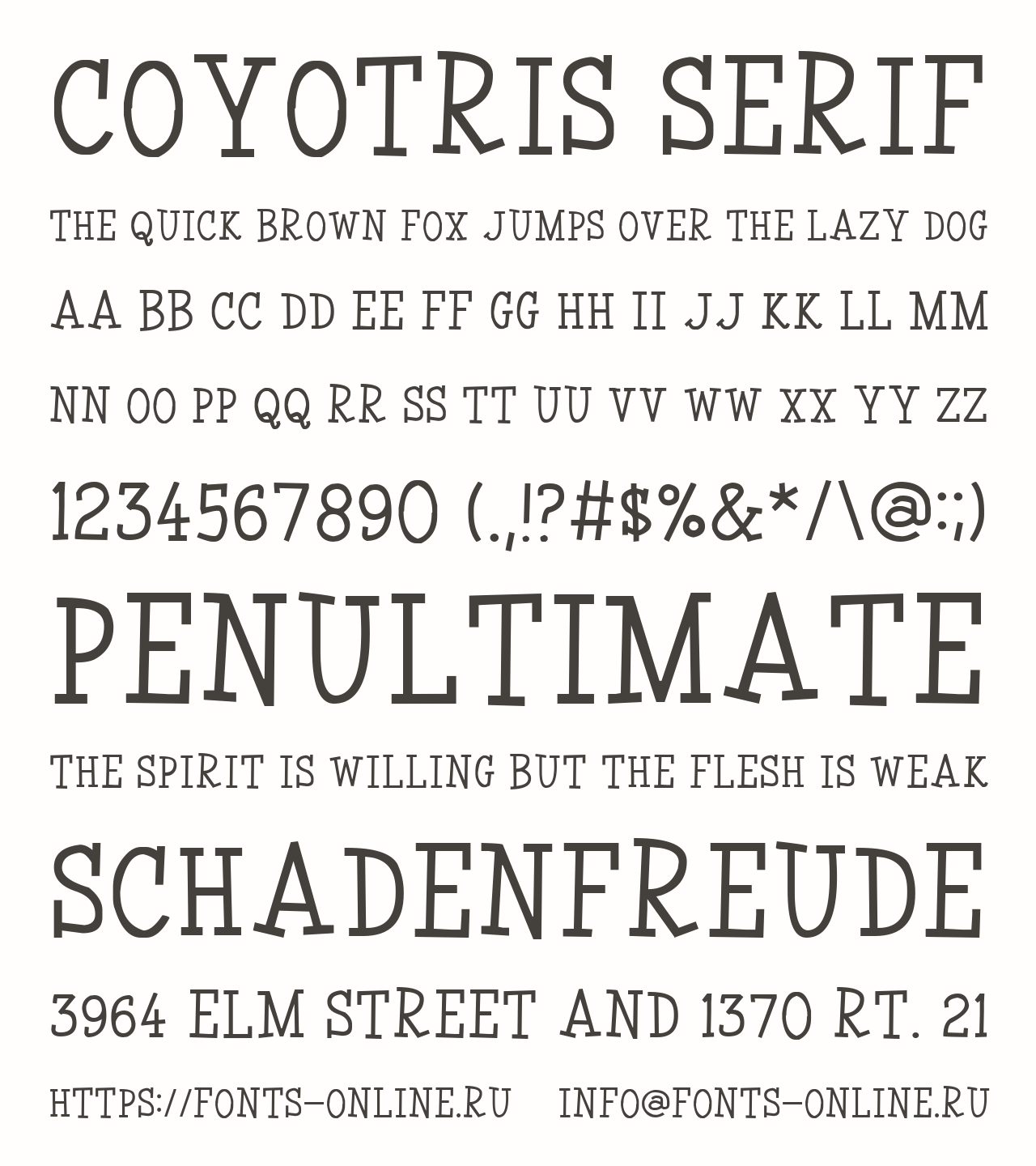 Coyotris Serif Free Font Download